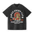 Fight Tiger Vintage Wash Japanese Design T-Shirt