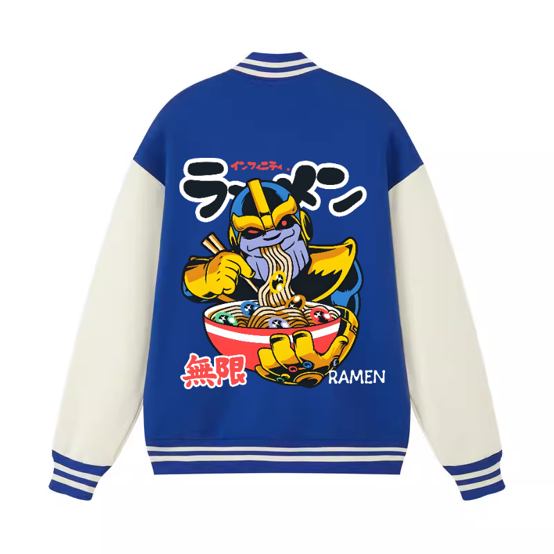 Ramen Hero Vintage Cotton Varsity Jacket