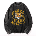 Osaka Tigers Vintage Cotton Wash Long-sleeve T-shirt