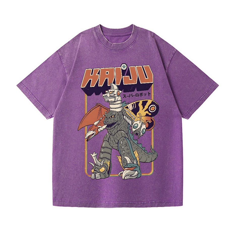 Kaiju Kaiju Vintage Wash Japanese Design T-Shirt