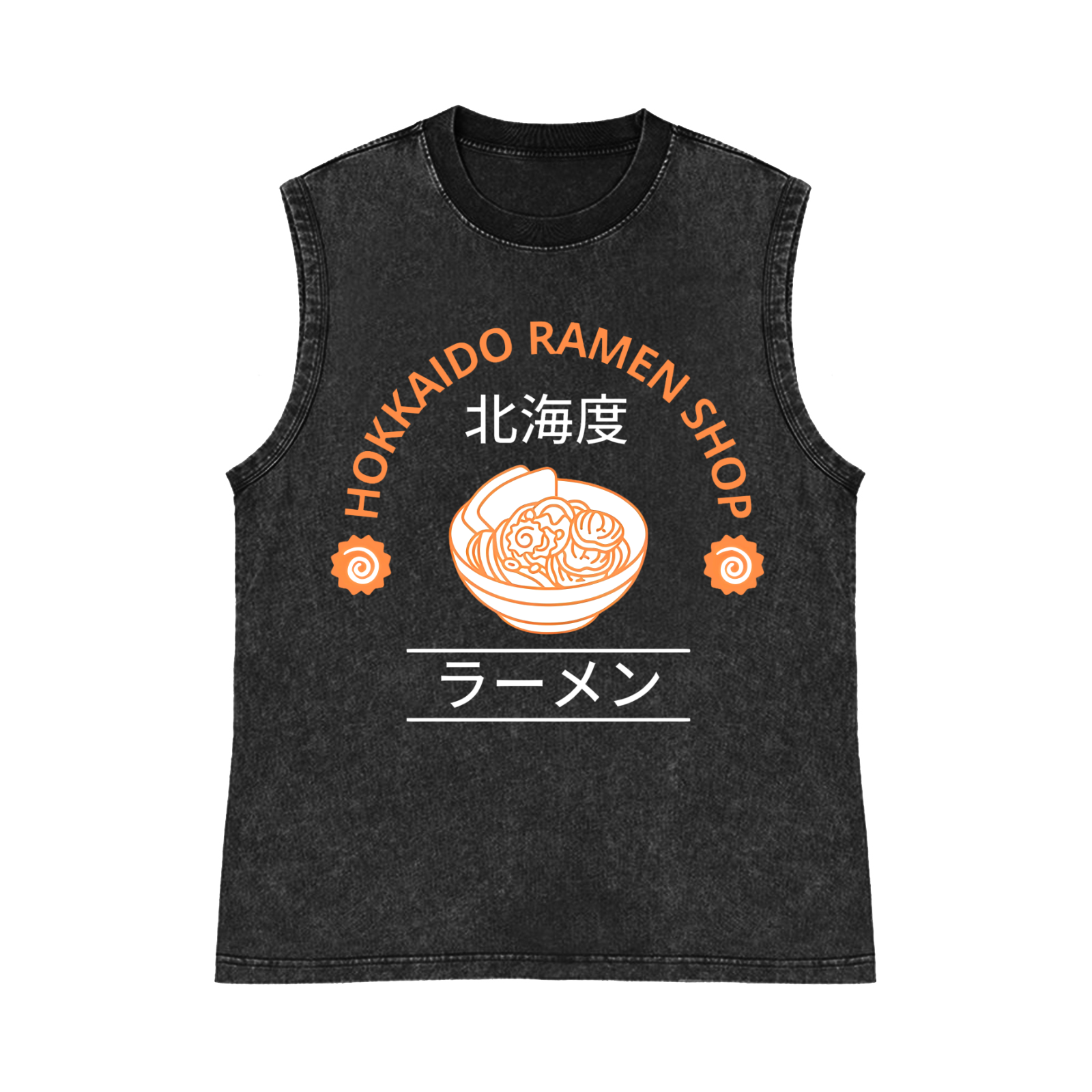 Pure Cotton Wash-Dyed Sleeveless Tank Top