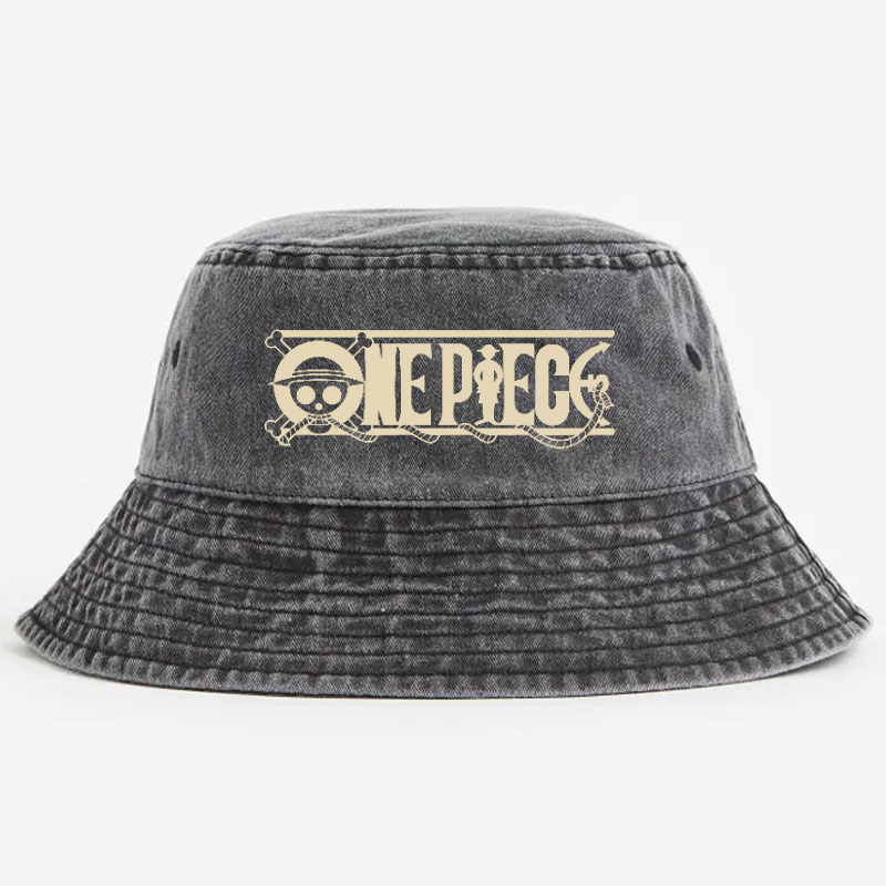 One Piece Luffy Vintage 100% Cotton Bucket Hat