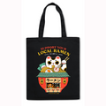 Cat Ramen Japanese Style Canvas Tote Bag