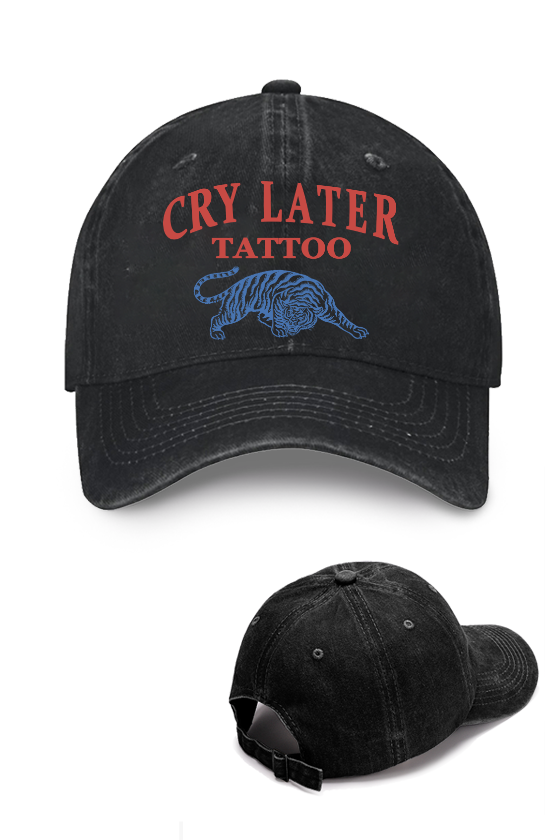 Tiger Tattoo Vintage Cotton Cap