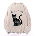 Vintage Cotton Wash Crewneck Long-Sleeve T-Shirt