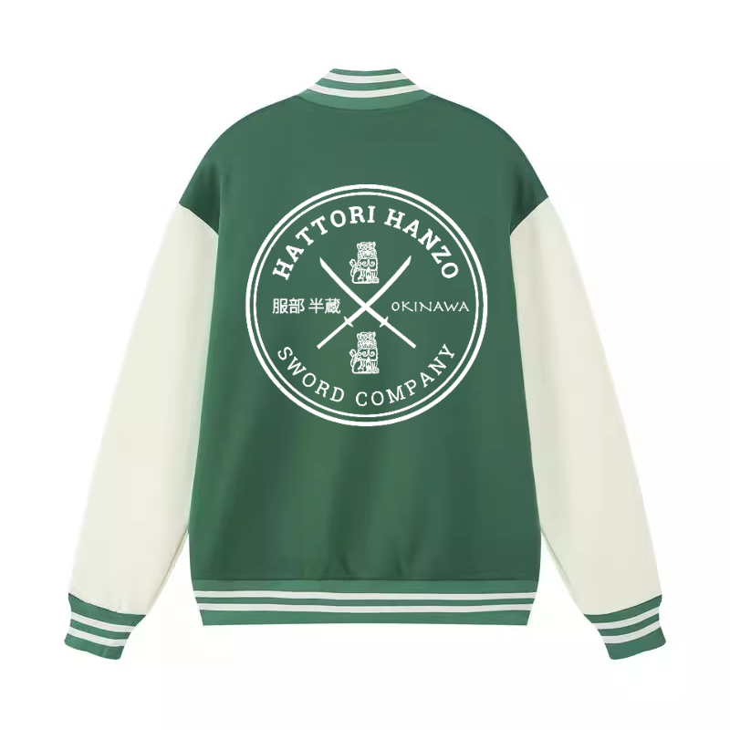 Hattori Hanzo Komainu Okinawa Sword Company Vintage Cotton Varsity Jacket