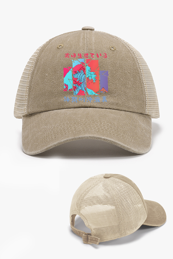 Great Wave Vintage Cotton Breathable Hat