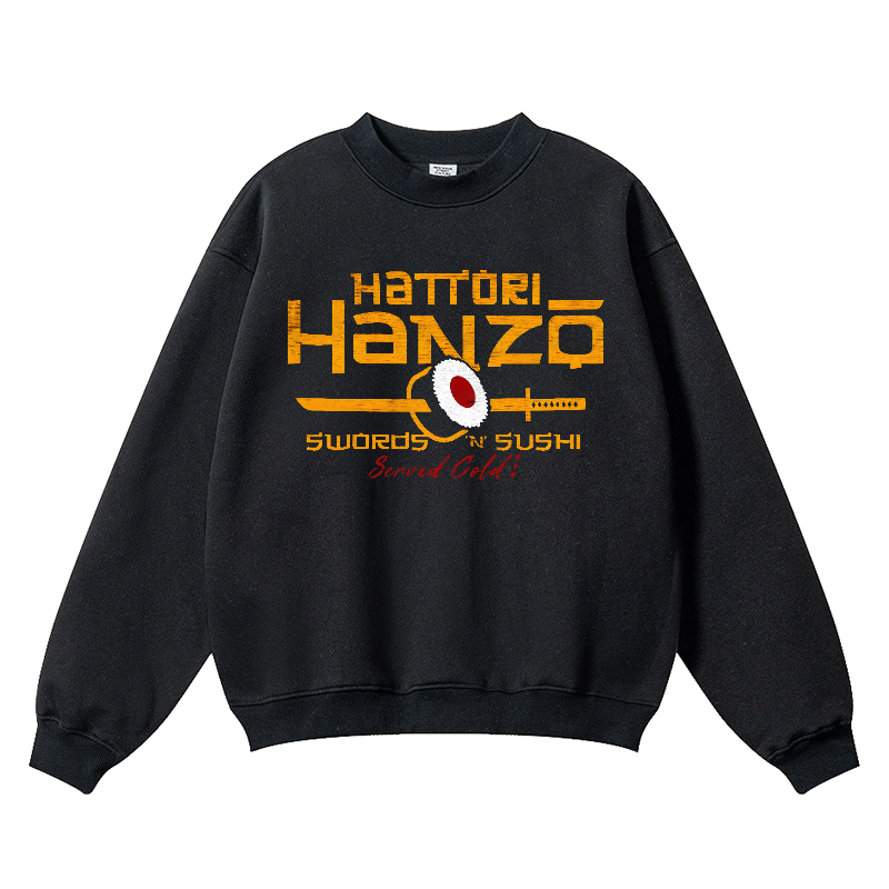 Hattori Hanzo Vintage Cotton Blend Crewneck Sweatshirt