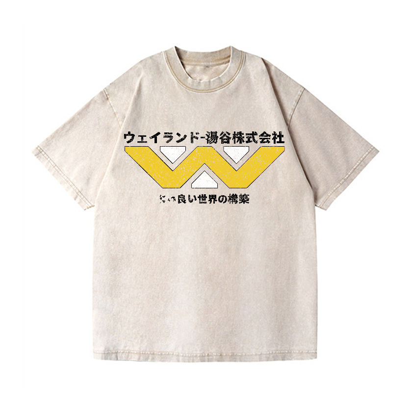 Weyland Yutani  Vintage Wash Japanese Design T-Shirt