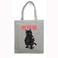 Battle Black Cat Japanese Style Canvas Tote Bag