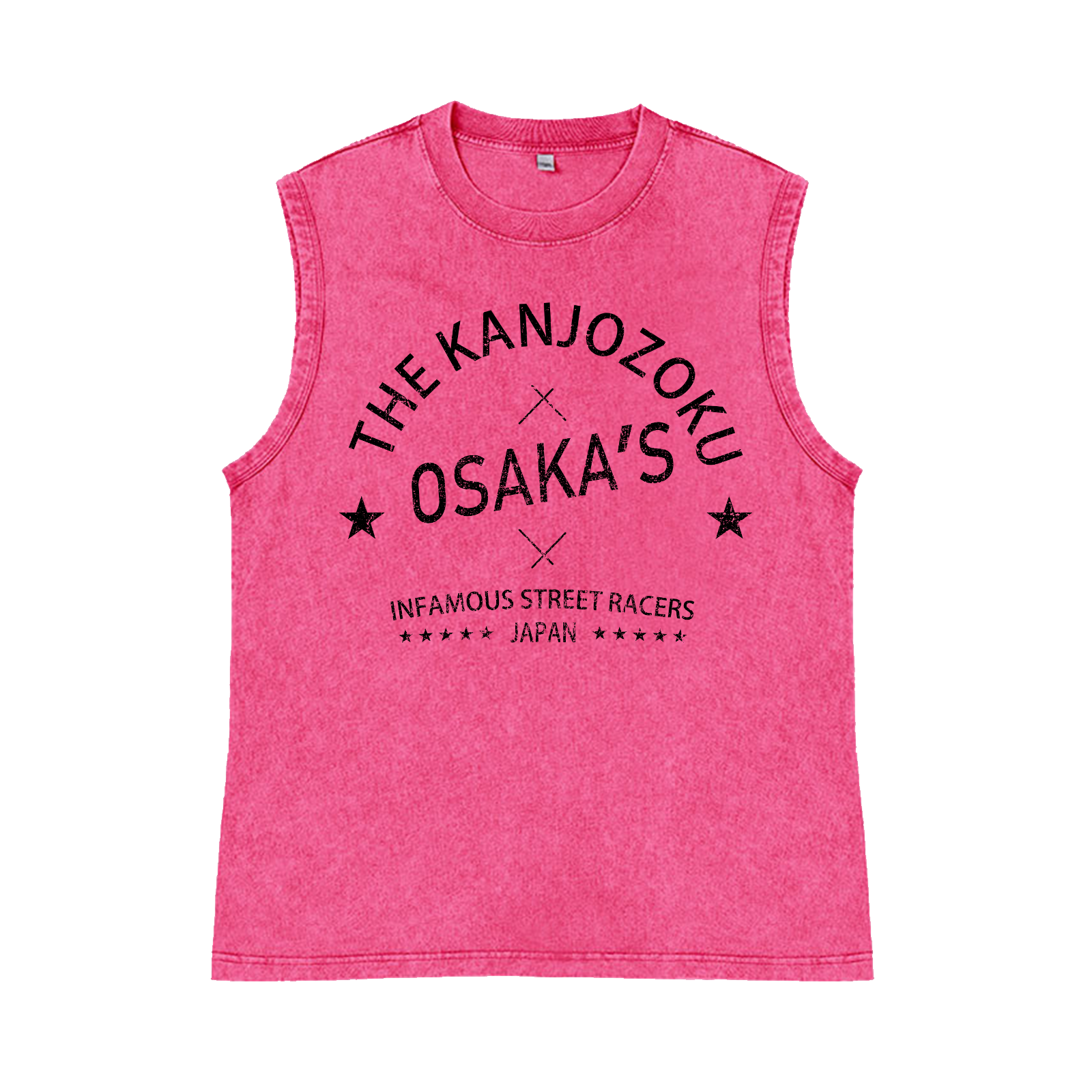 Osaka Pure Cotton Wash-Dyed Sleeveless Tank Top