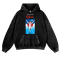 Osaka Dotonbori Glico Running Man Vintage Washed Thick Cotton Hoodie