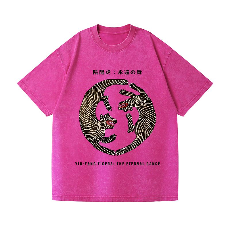 Tiger Vintage Wash Japanese Design T-Shirt