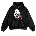 Octopus Vintage Washed Thick Cotton Hoodie
