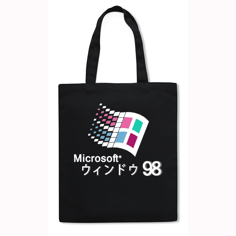 Microsoft Windows 98 Japanese Style Canvas Tote Bag