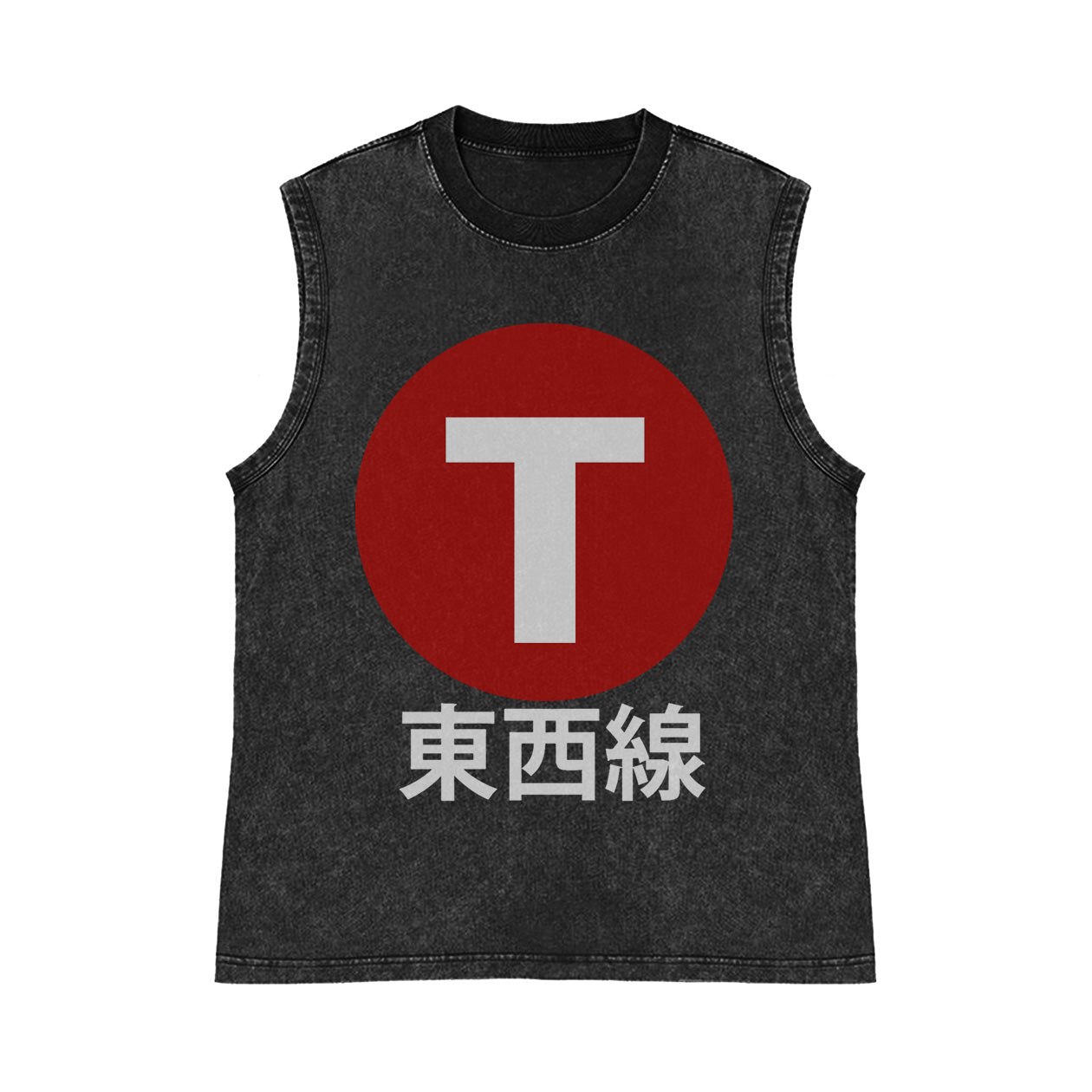 Pure Cotton Wash-Dyed Sleeveless Tank Top