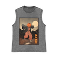 Kimono Pumpkin Person Pure Cotton Wash-Dyed Sleeveless Tank Top