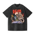 A Mysterious Group of Japanese Yokai Vintage Wash Japanese Design T-Shirt