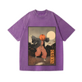 Kimono Pumpkin Person Vintage Wash Japanese Design T-Shirt