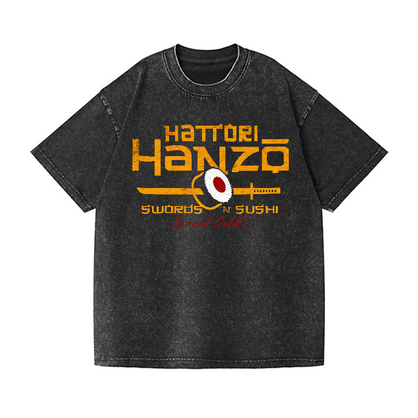 Okinawa Hattori Hanzo Vintage Wash Japanese Design T-Shirt