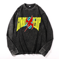 Cowboy Bebop Vintage Cotton Wash Crewneck Long-Sleeve T-Shirt