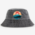 Cat Mountain Vintage 100% Cotton Bucket Hat