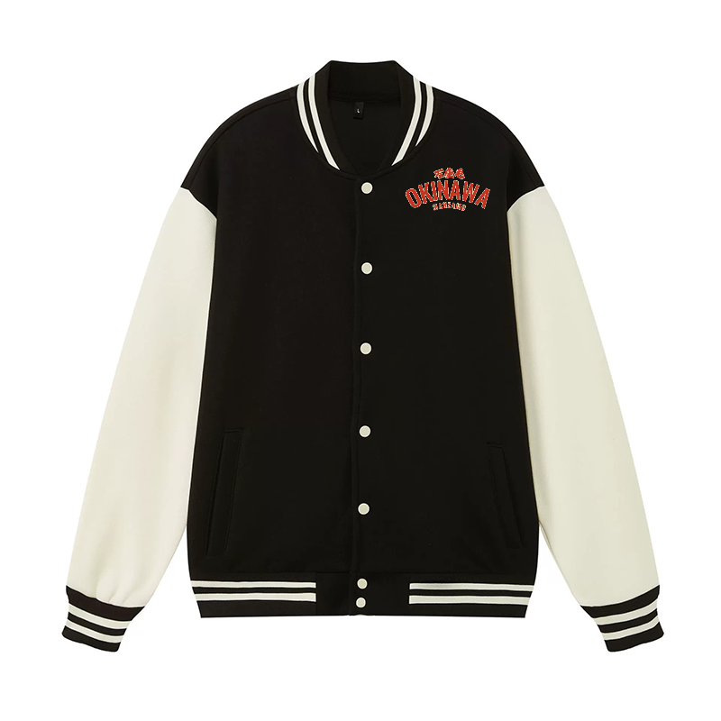 Okinawa Drunken Octopus Vintage Cotton Varsity Jacket