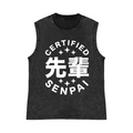 Senpai Pure Cotton Wash-Dyed Sleeveless Tank Top