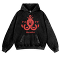 Octopus Vintage Washed Thick Cotton Hoodie