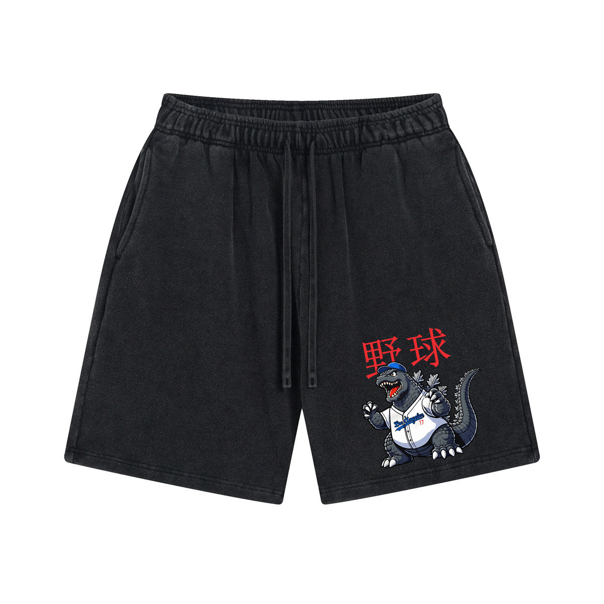 Kaiju Baseball Vintage Washed Cotton Shorts