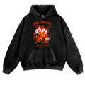 Osaka Dotonbori Takoyaki Octopus Vintage Washed Thick Cotton Hoodie