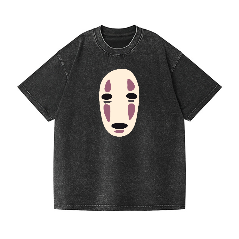 Ghibli No Face Kaonashi Vintage Wash Japanese Design T-Shirt