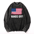 Hands Off Vintage Cotton Wash Long-sleeve T-shirt