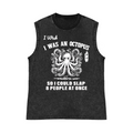 Octopus Pure Cotton Wash-Dyed Sleeveless Tank Top
