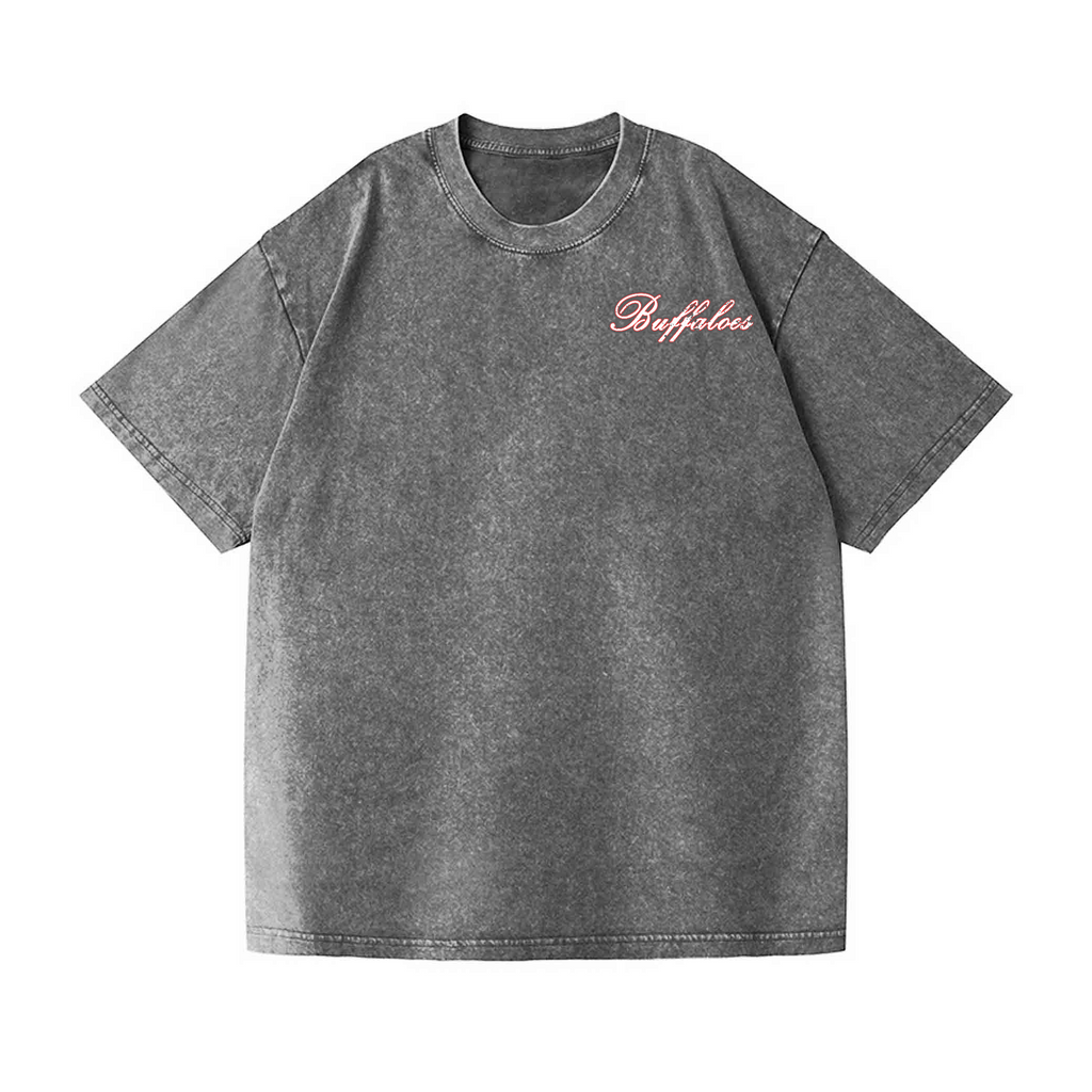 Osaka Kintetsu Buffaloes Vintage Wash Japanese Design Back Art T-Shirt