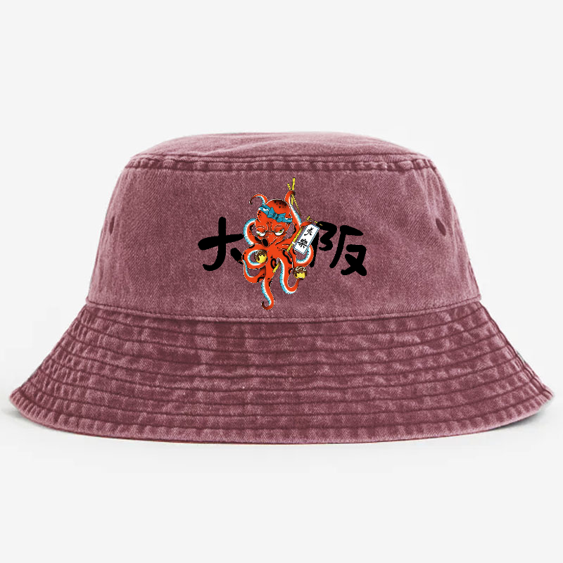 Osaka Takoyaki Vintage 100% Cotton Bucket Hat