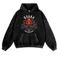 Osaka Octopus Vintage Washed Thick Cotton Hoodie