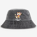 Mosaic Lucky Cat Vintage 100% Cotton Bucket Hat