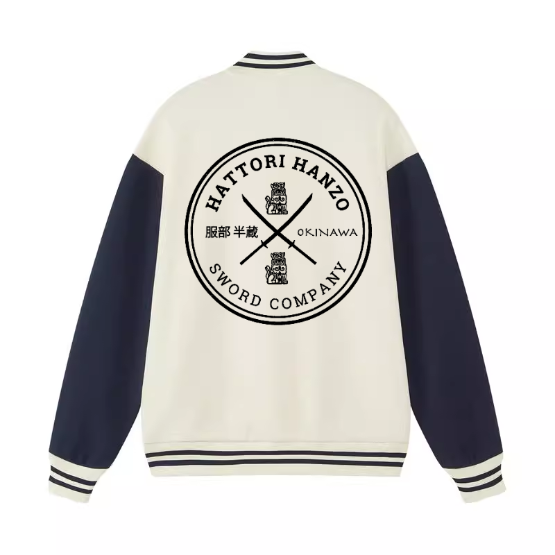 Hattori Hanzo Komainu Okinawa Sword Company Vintage Cotton Varsity Jacket