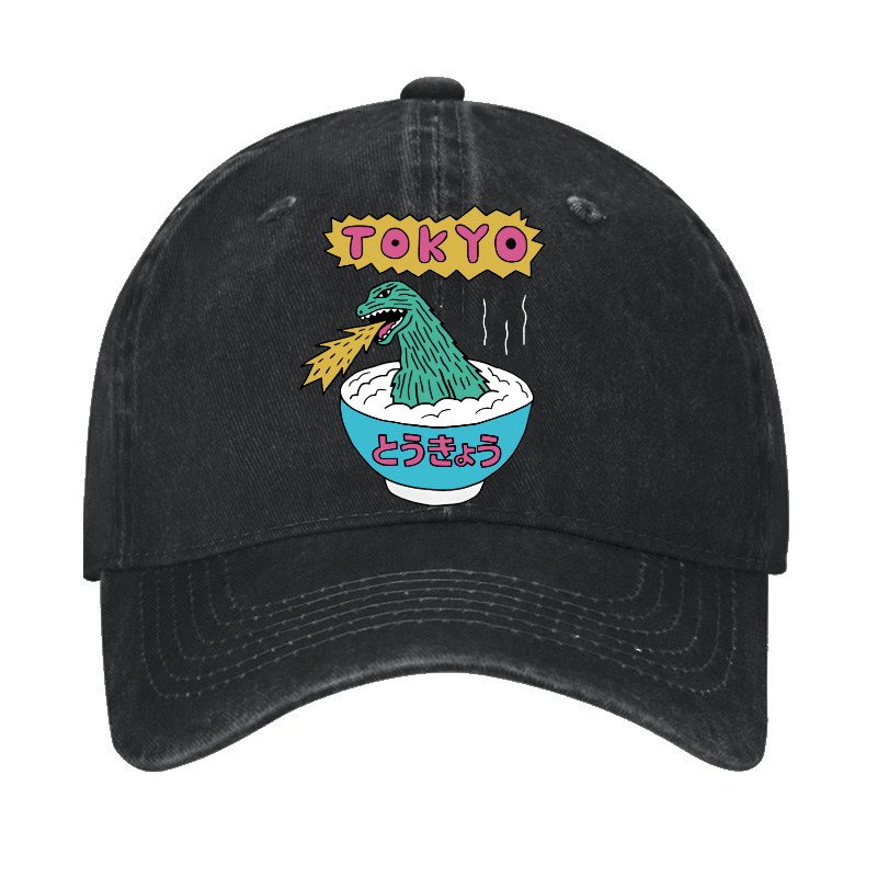 Kaiju The Monster Rice of Tokyo Vintage Cotton Hat