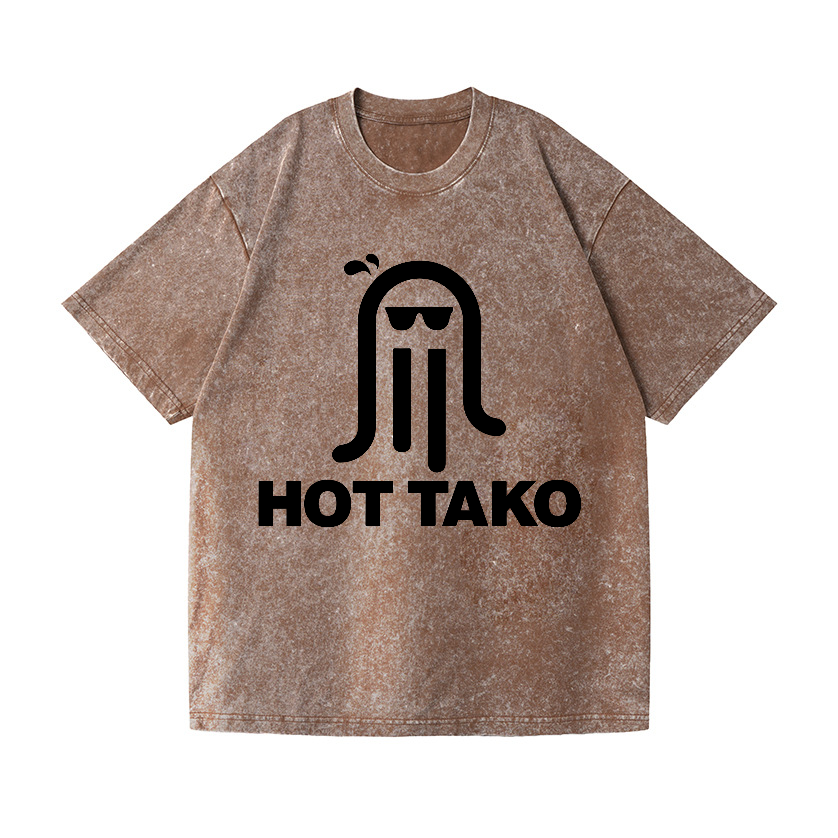 Hot Tako Vintage Wash Japanese Design T-Shirt