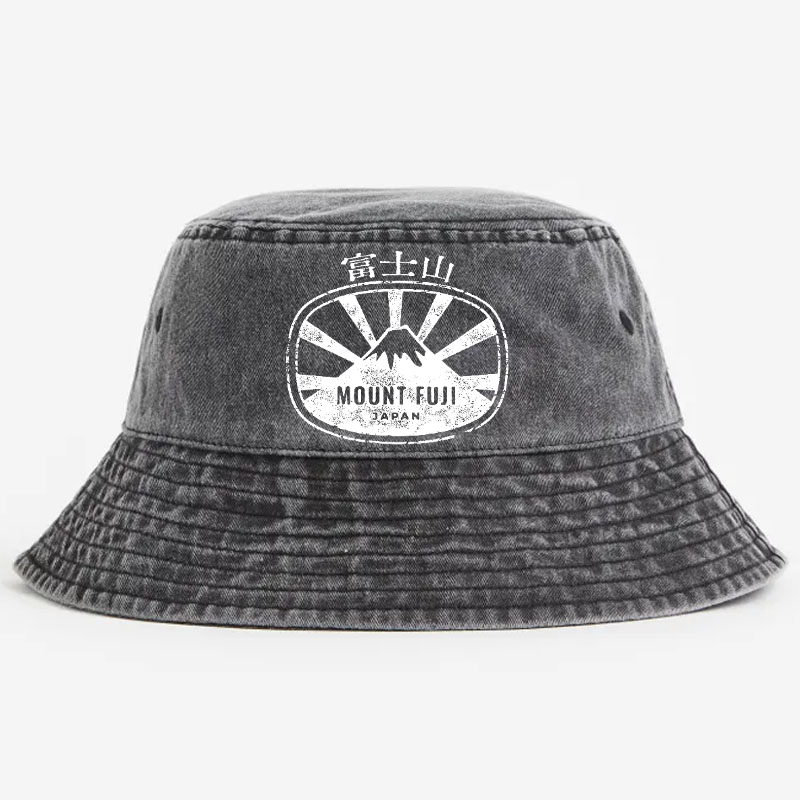 Fuji Mount Vintage 100% Cotton Bucket Hat