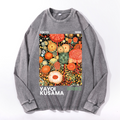 Yayoi Kusama Vintage Cotton Wash Crewneck Long-Sleeve T-Shirt