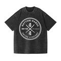 Hattori Hanzo Komainu Okinawa Sword Company Vintage Wash Japanese Design T-Shirt