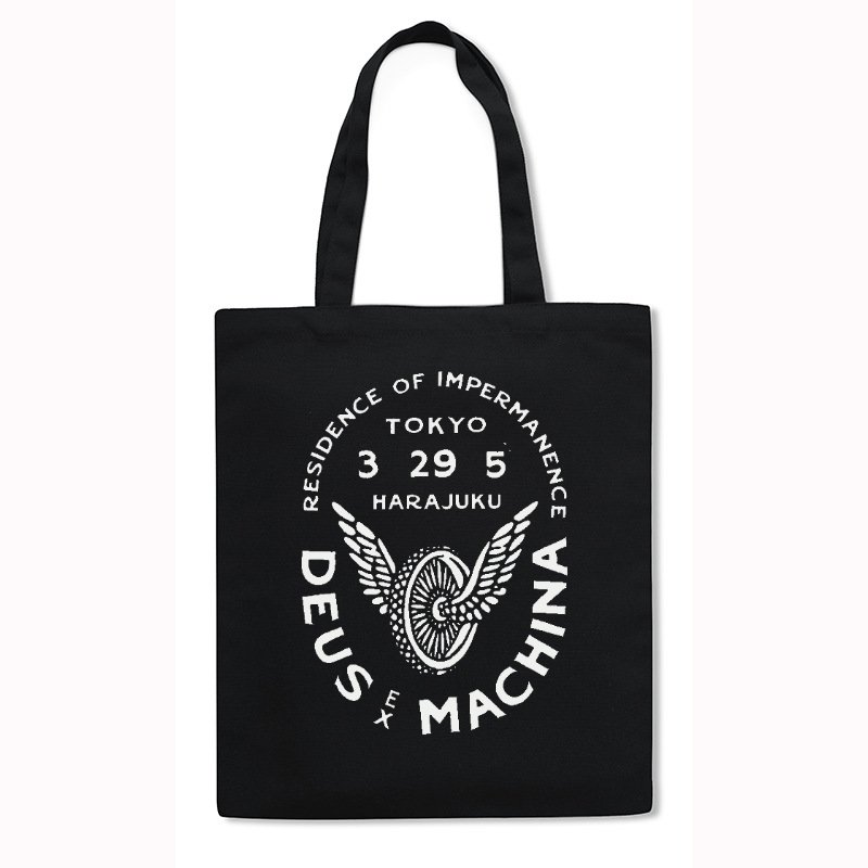 Deus Ex Machina Tokyo Japanese Style Canvas Tote Bag