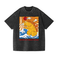 Catzila Vintage Wash Japanese Design T-Shirt