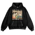 Woman Yelling at a Cat Vintage Washed Thick Cotton Hoodie
