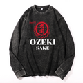 Ozeki Sake Vintage Cotton Wash Long-sleeve T-shirt