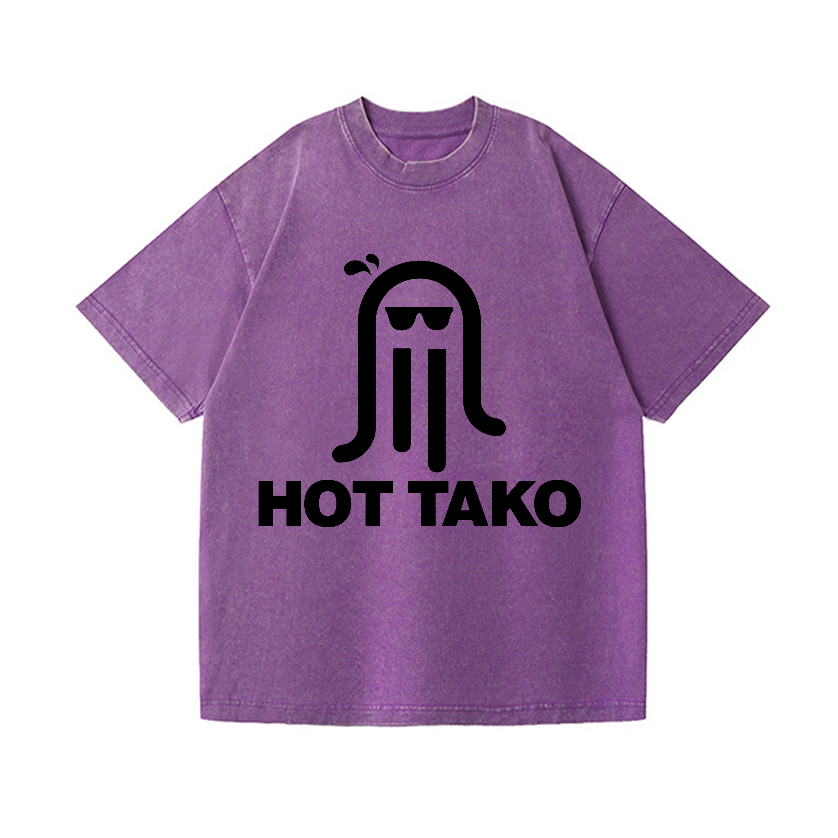 Hot Tako Vintage Wash Japanese Design T-Shirt