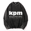 KPM Music Recorded Library Vintage Cotton Wash Crewneck Long-Sleeve T-Shirt